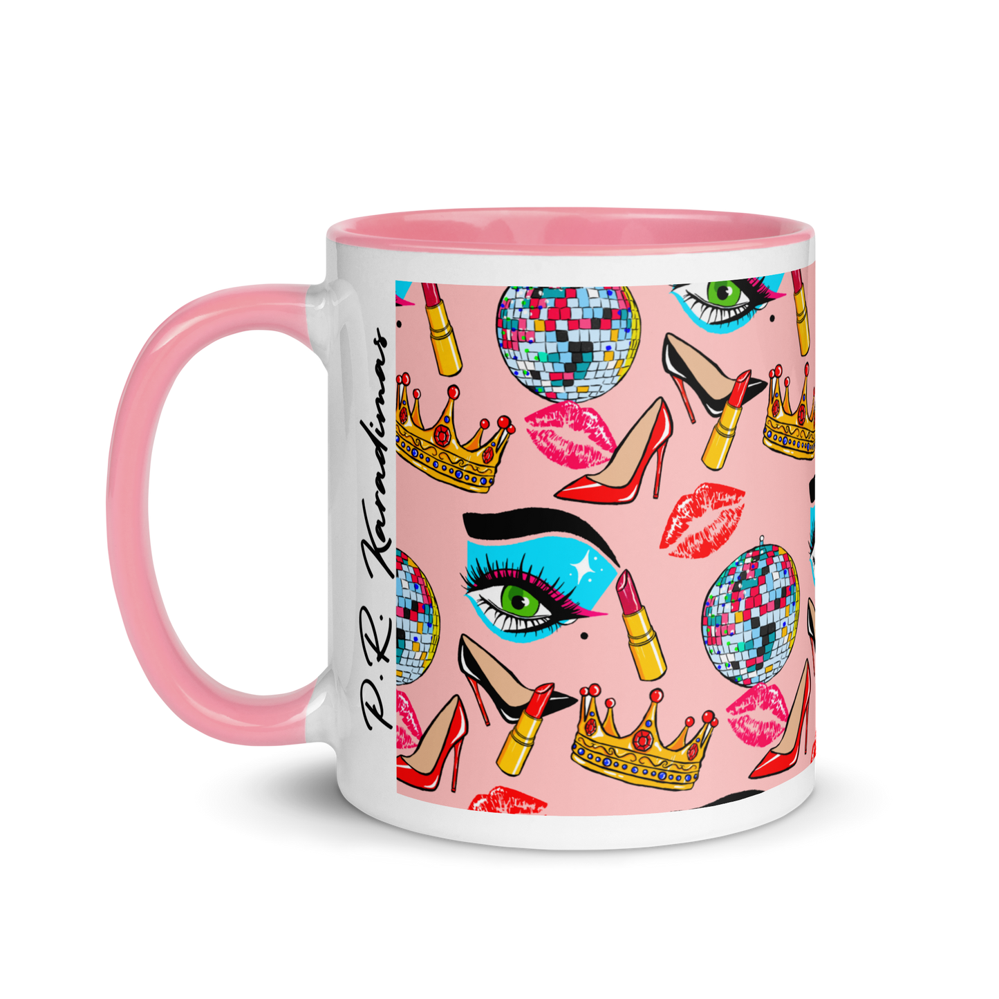 Mug with Color Inside (Drag|Pink)