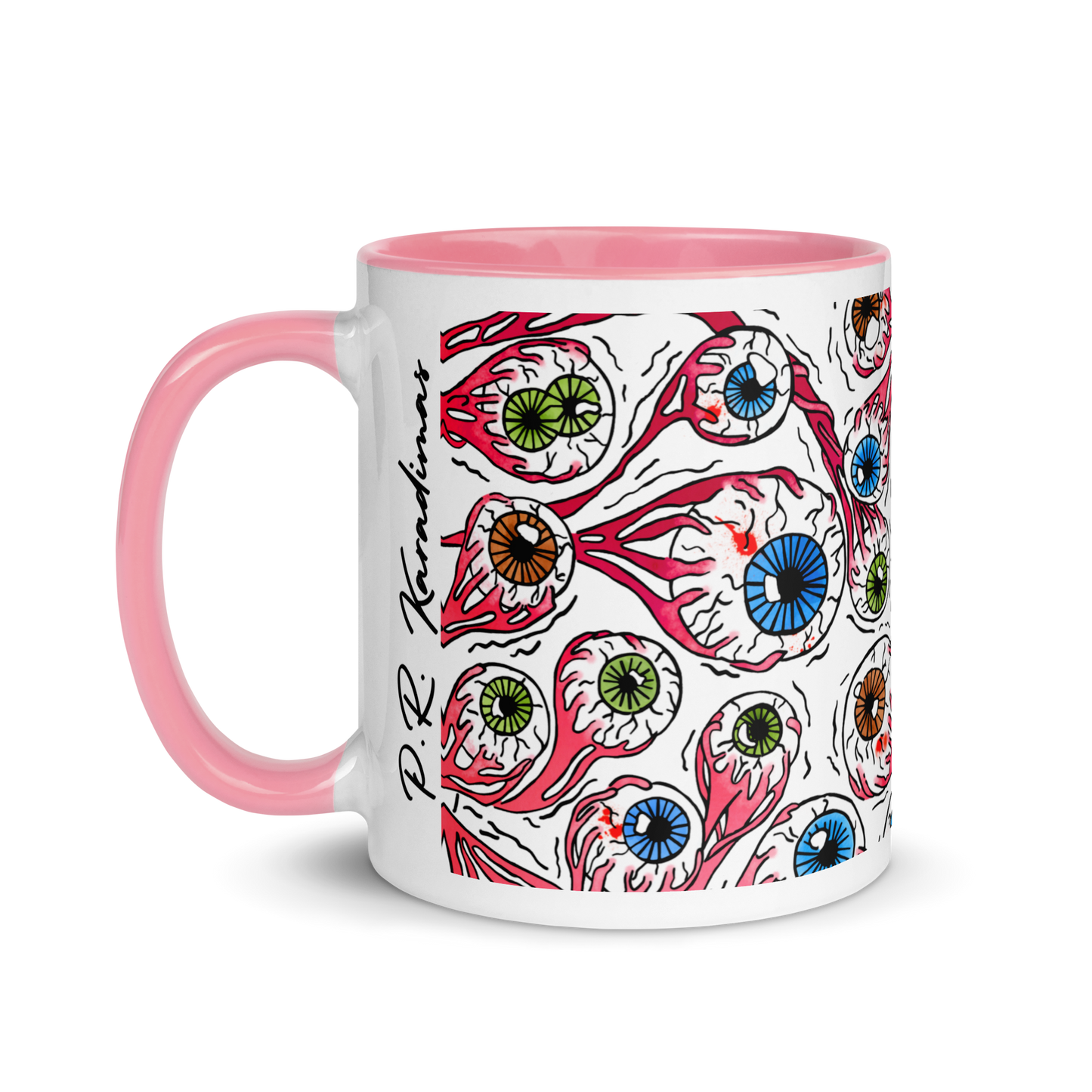 Mug with Color Inside (Eyeballs|White)