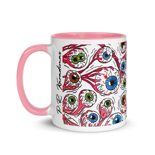 Mug with Color Inside (Eyeballs|White)