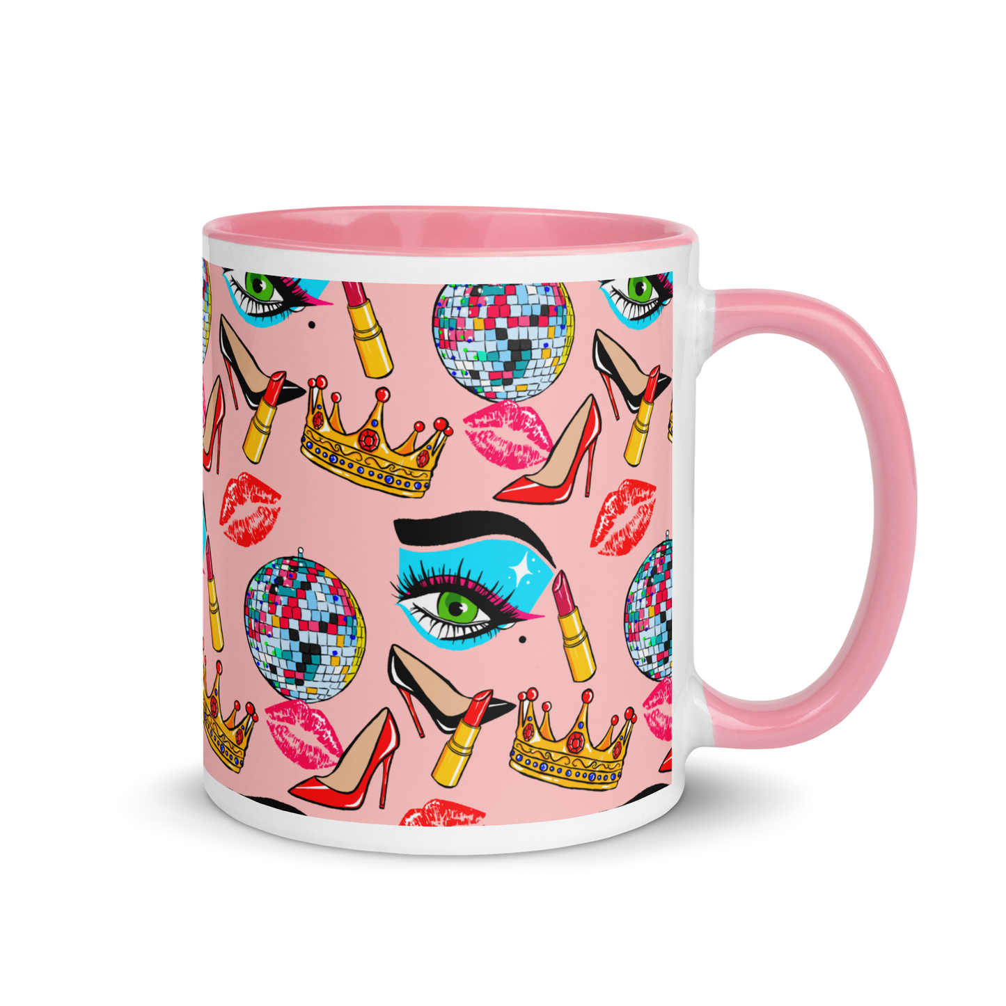 Mug with Color Inside (Drag|Pink)