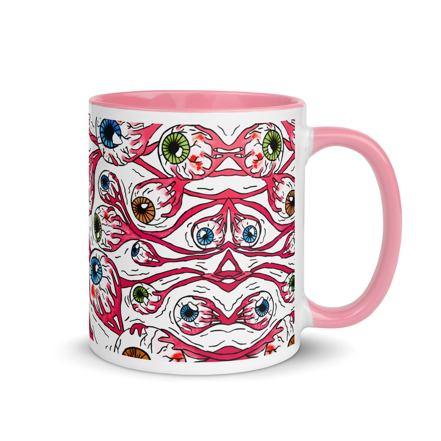 Mug with Color Inside (Eyeballs|White)