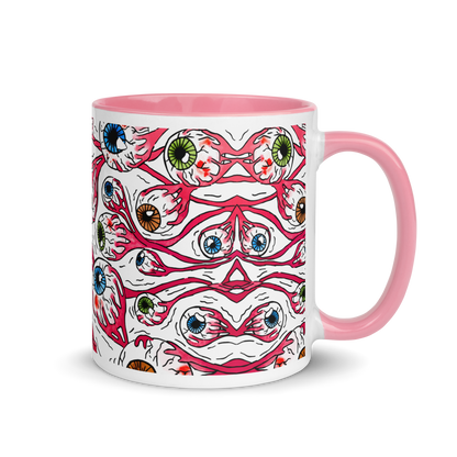 Mug with Color Inside (Eyeballs|White)