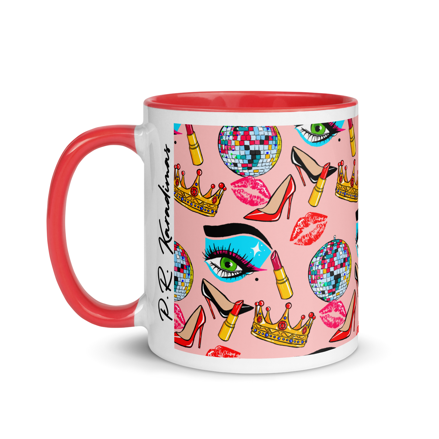 Mug with Color Inside (Drag|Pink)