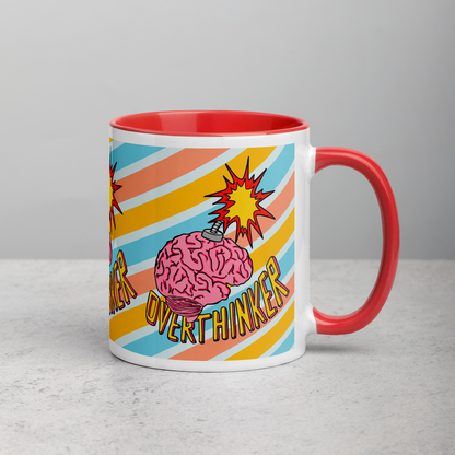 Mug with Color Inside (Overthinker)