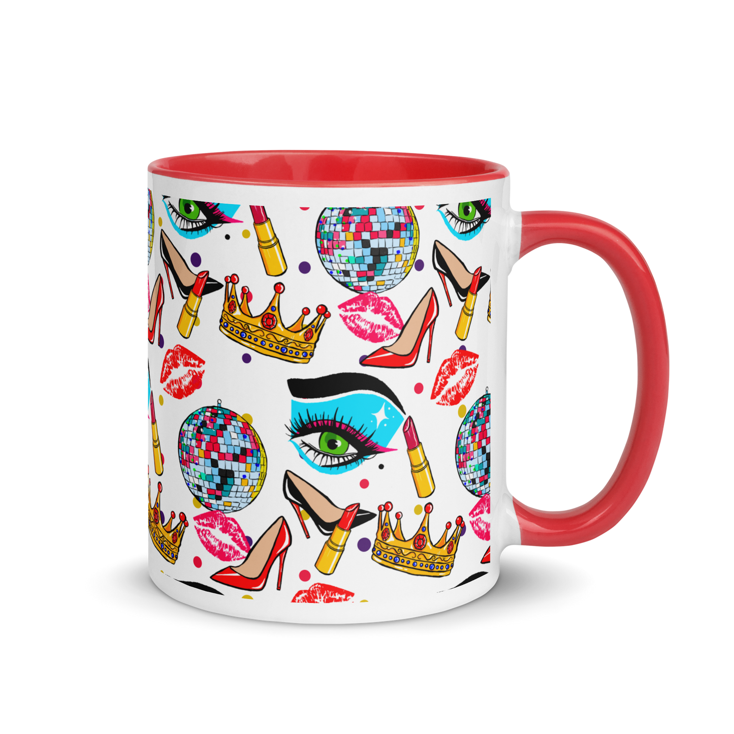 Mug with Color Inside (Drag|Polca Dots)