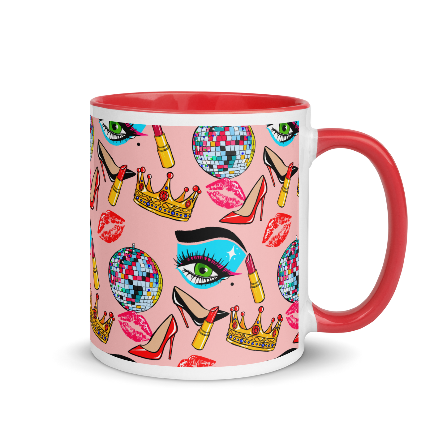 Mug with Color Inside (Drag|Pink)