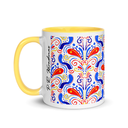 Mug with Color Inside (Talavera-inspired|White)