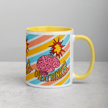 Mug with Color Inside (Overthinker)