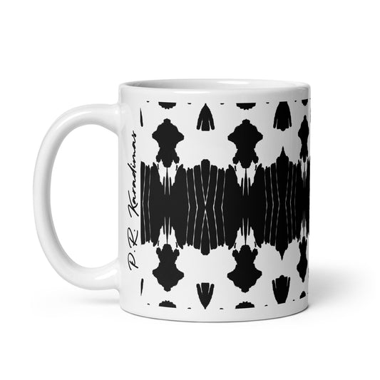 White glossy Mug (Inkblot)