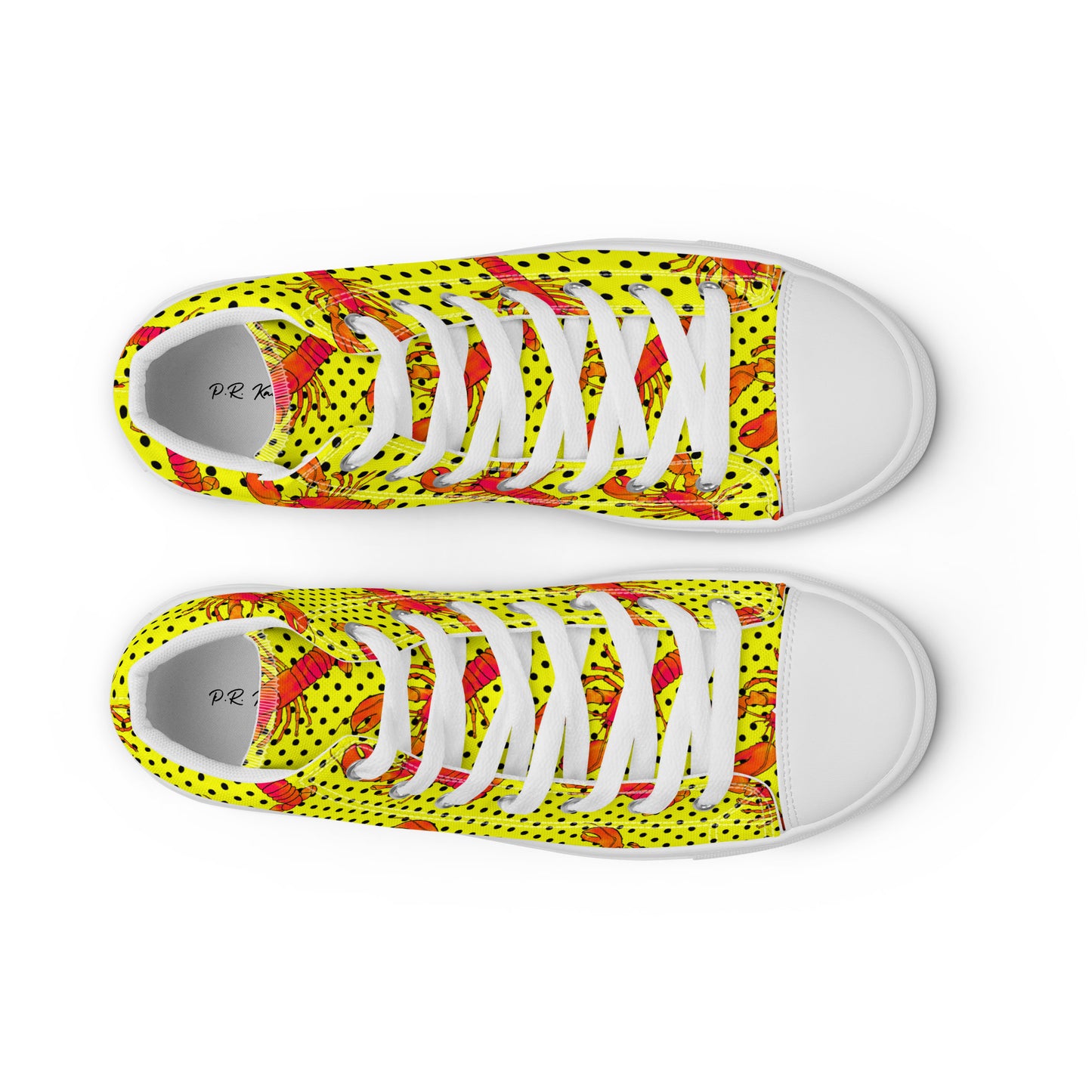 Women’s high top canvas shoes (Rock Lobster)