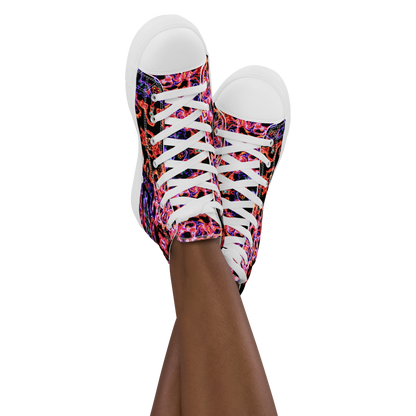 Women’s high top canvas shoes (Lava lamp)