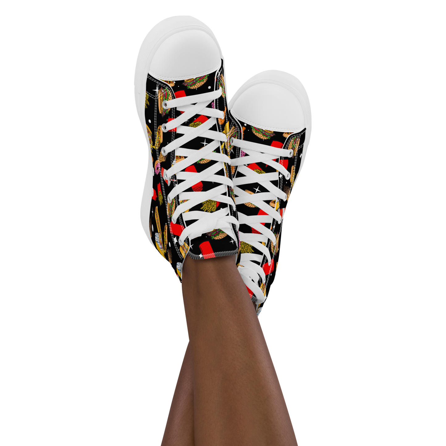 Women’s high top canvas shoes (Fast Food)