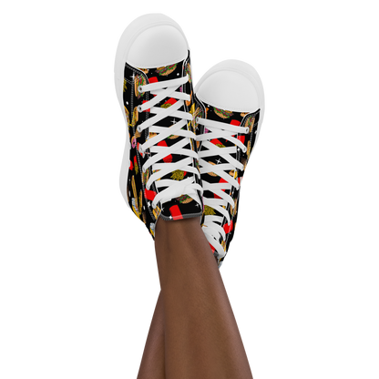 Women’s high top canvas shoes (Fast Food)