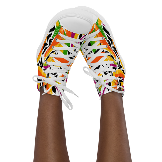 Women’s high top canvas shoes (Mango Mosaic)