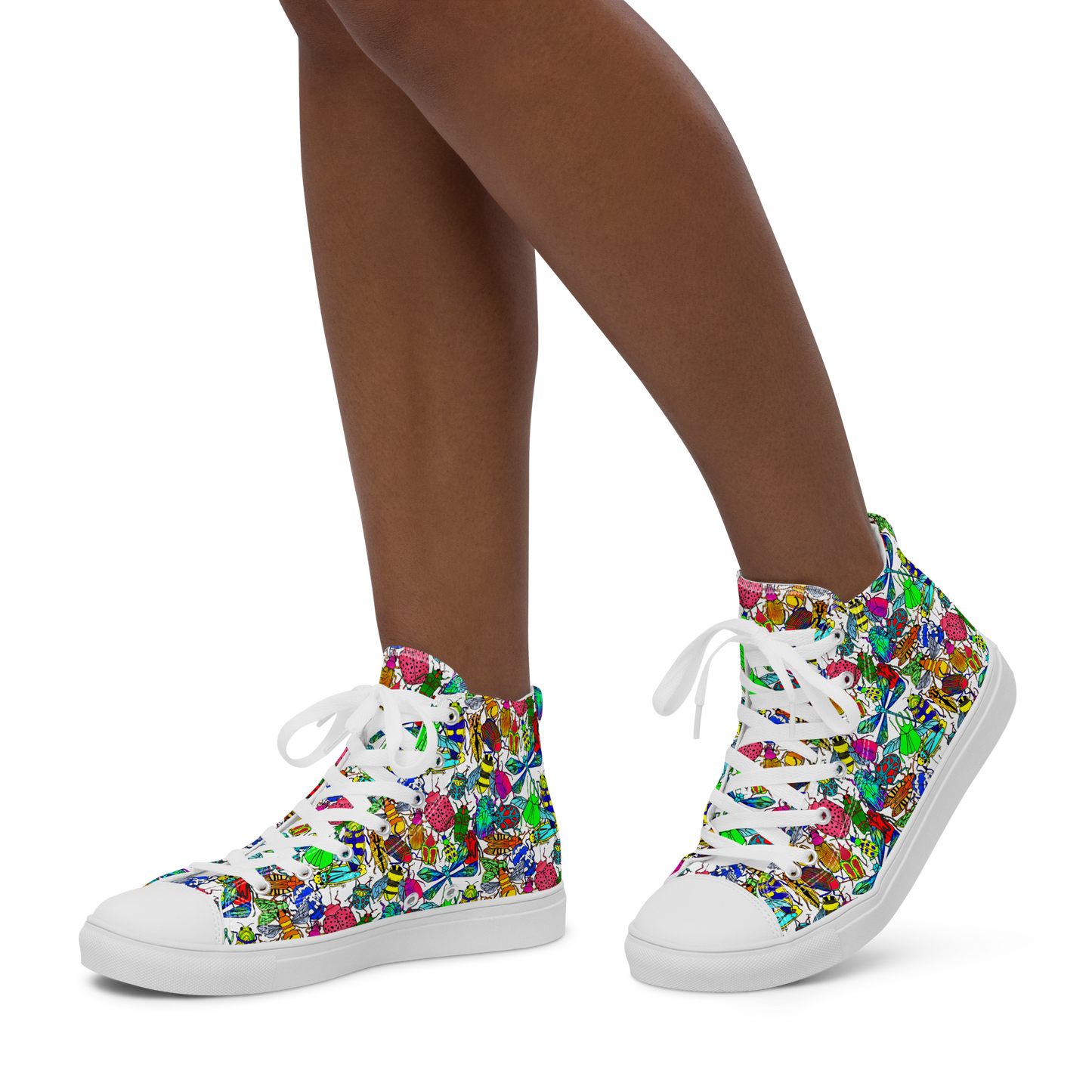 Women’s high top canvas shoes (Bugs)