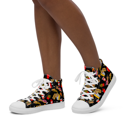 Women’s high top canvas shoes (Fast Food)