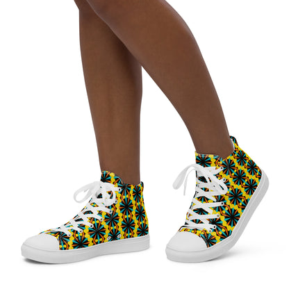 Women’s high top canvas shoes (Marigold)