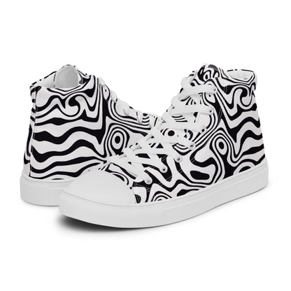 Women’s high top canvas shoes (Noir Noodle)