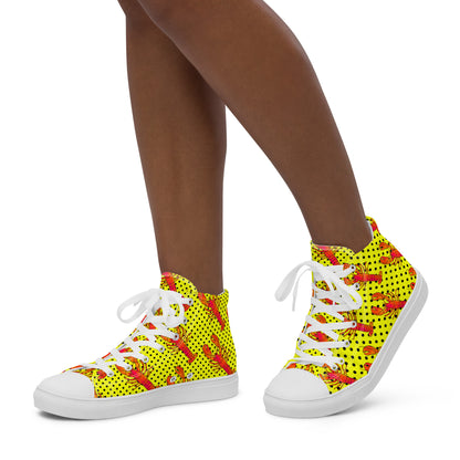 Women’s high top canvas shoes (Rock Lobster)