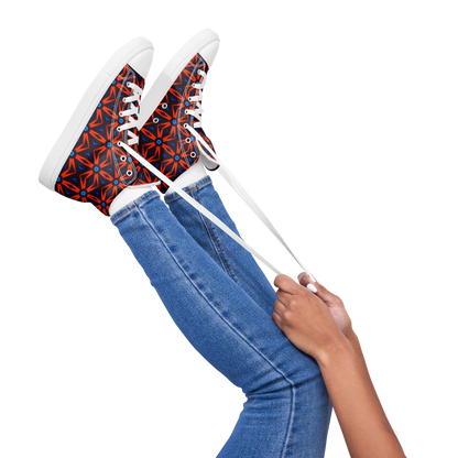 Women’s high top canvas shoes (Red Star)