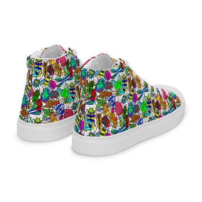 Women’s high top canvas shoes (Bugs)