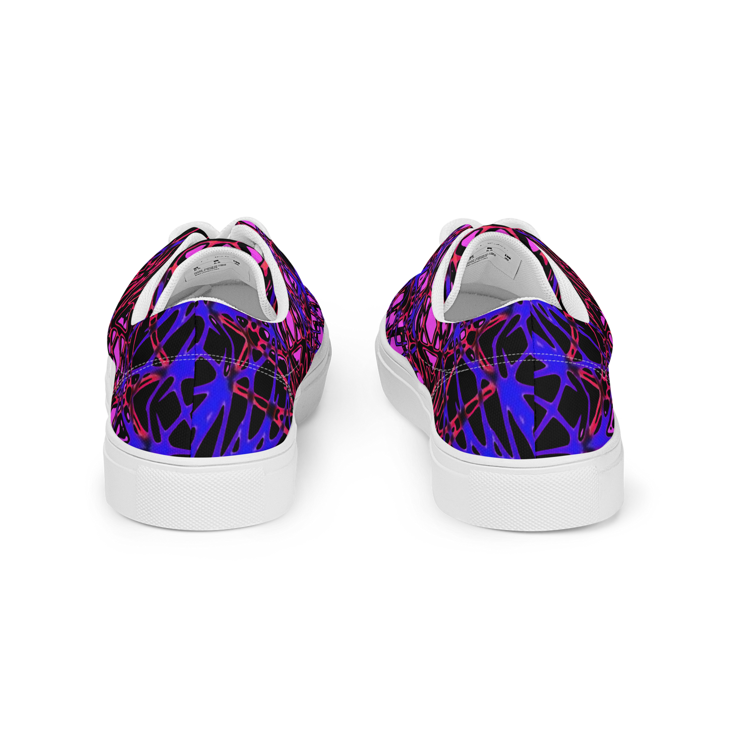 Women’s lace-up canvas shoes (Neon Latticework)