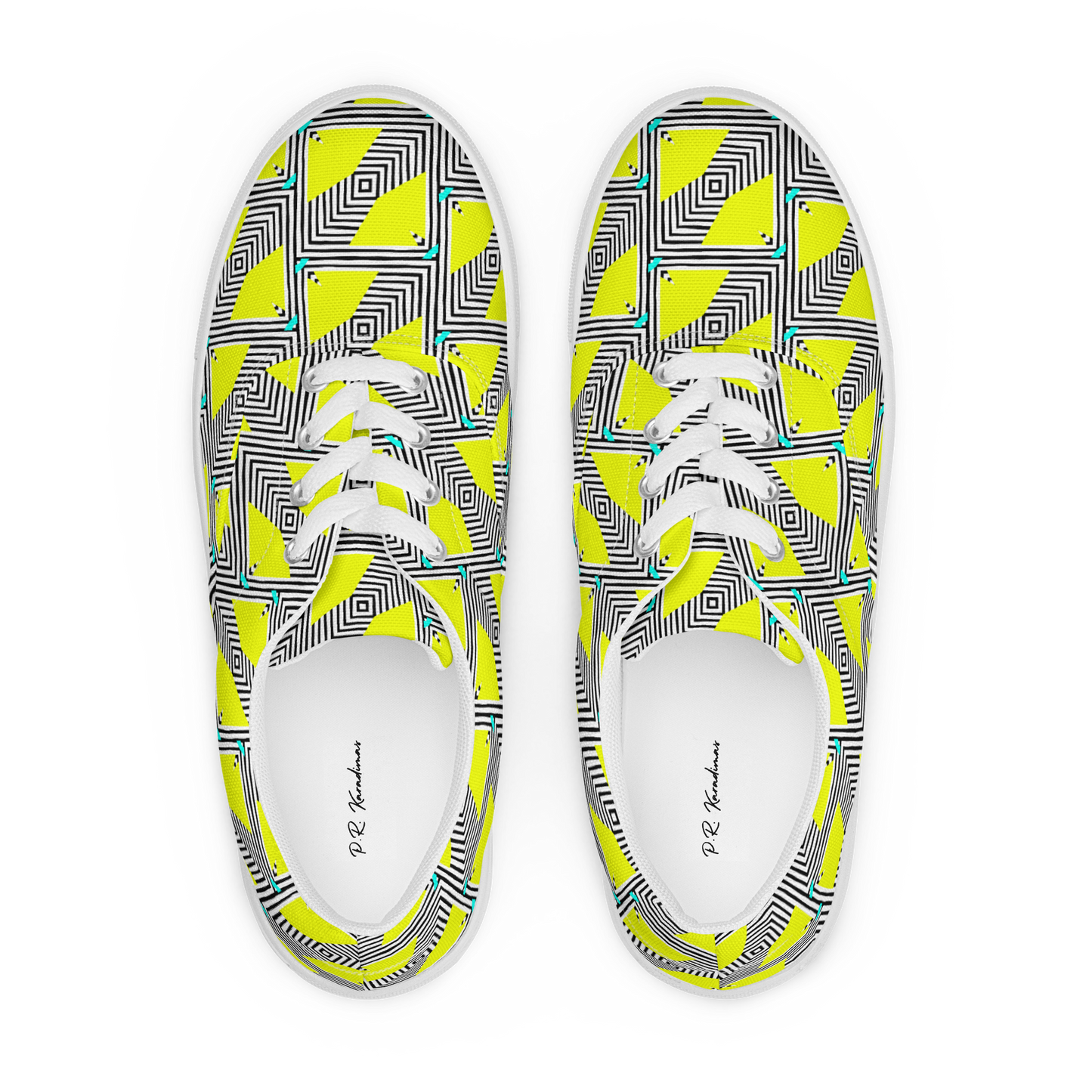 Women’s lace-up canvas shoes (Retro Yellow)