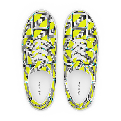 Women’s lace-up canvas shoes (Retro Yellow)