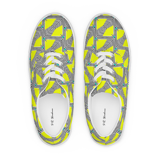 Women’s lace-up canvas shoes (Retro Yellow)