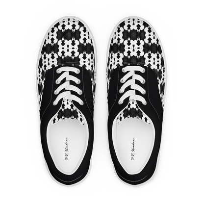 Women’s lace-up canvas shoes (Inkblot)