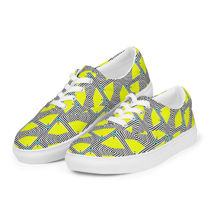 Women’s lace-up canvas shoes (Retro Yellow)