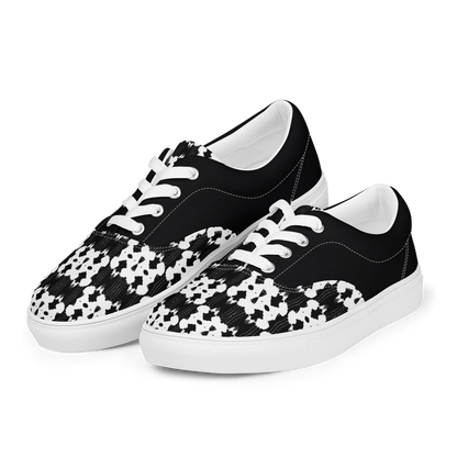 Women’s lace-up canvas shoes (Inkblot)