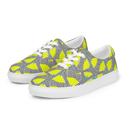 Women’s lace-up canvas shoes (Retro Yellow)