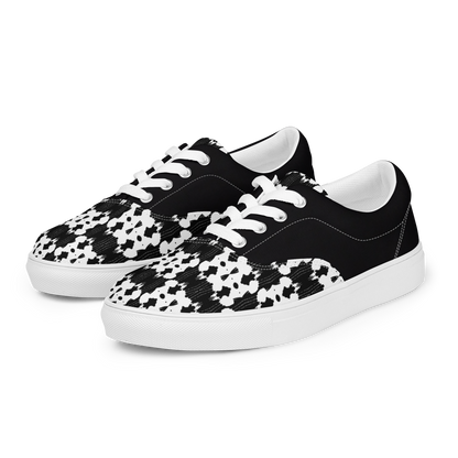 Women’s lace-up canvas shoes (Inkblot)