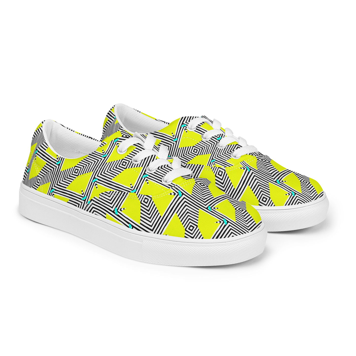 Women’s lace-up canvas shoes (Retro Yellow)