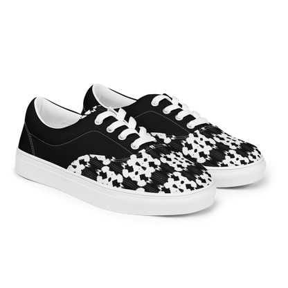 Women’s lace-up canvas shoes (Inkblot)