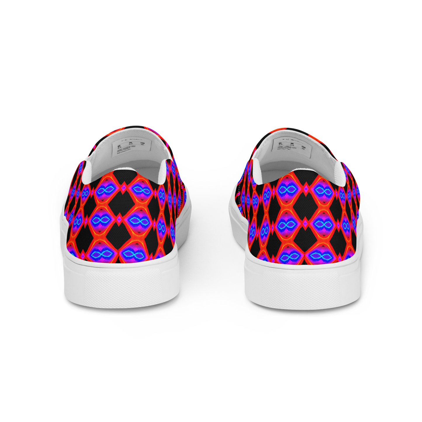 Women’s slip-on canvas shoes (Neon Honeycomb)