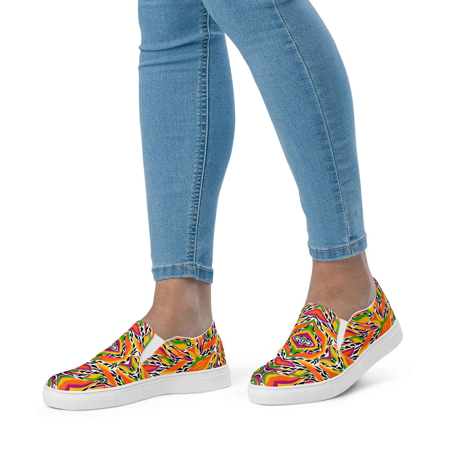 Women’s slip-on canvas shoes (Mango Mosaic)