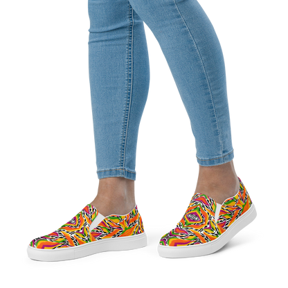 Women’s slip-on canvas shoes (Mango Mosaic)