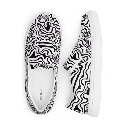 Women’s slip-on canvas shoes (Noir Noodle)