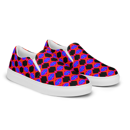 Women’s slip-on canvas shoes (Neon Honeycomb)