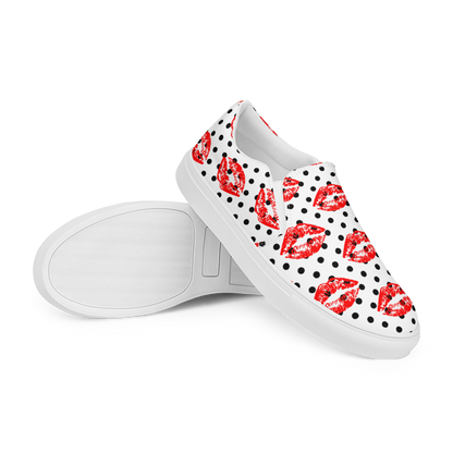 Women’s slip-on canvas shoes (Lips)